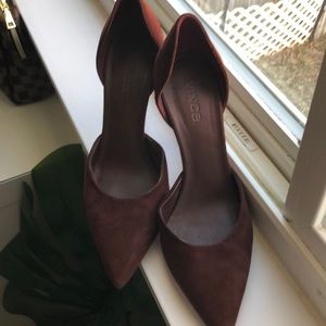 Vince D’Orsay pumps burgundy women’s 7.5